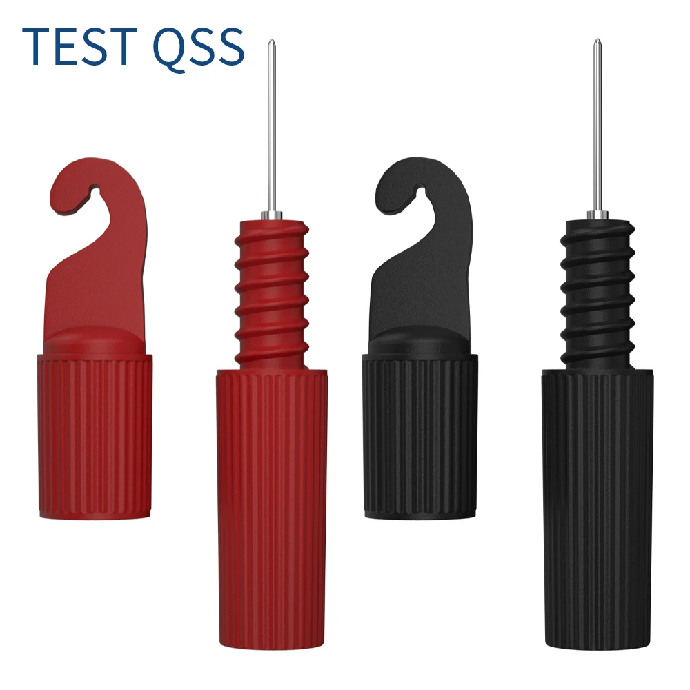 QSS 2PCS Multimeter Test Probe Non-Destructive Wire Piercing with 4mm Jack Puncture Test Hook Safety Electrical Testing Tool
QSS 2PCS Multimeter Test Probe Non-Destructive Wire Piercing with 4mm Jack Puncture Test Hook Safety Electrical Testing Tool