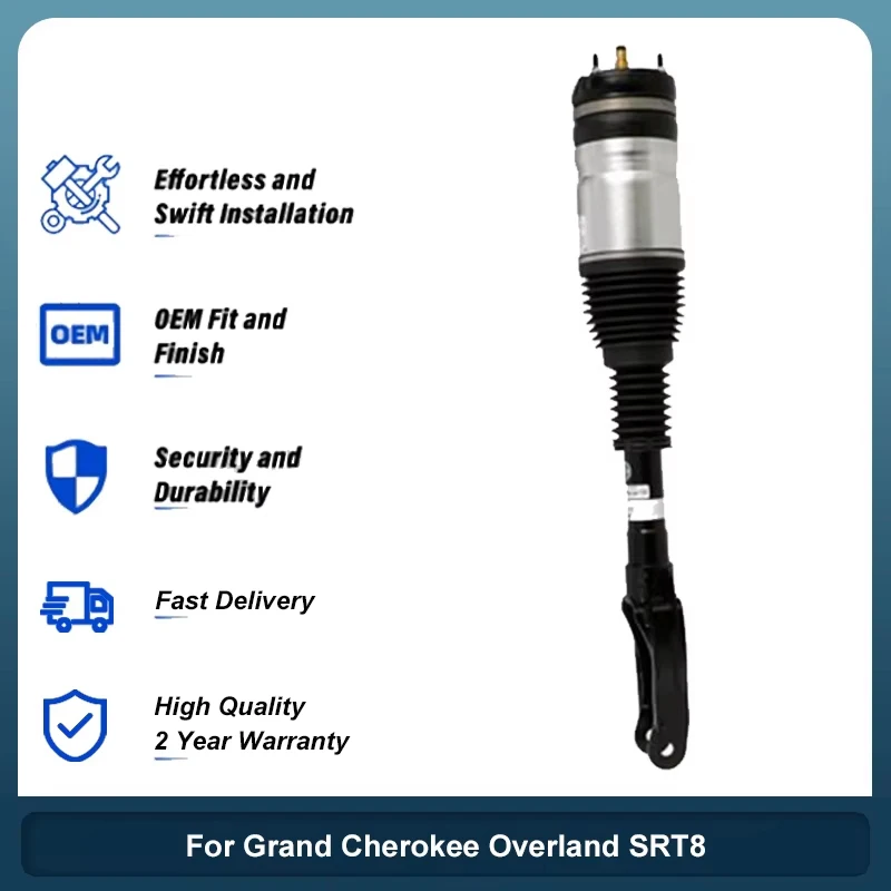 Передняя пара стоек пневматической подвески для Jeep Grand Cherokee Overland SRT8 2011-2015 годов 4J-8000S 4J-8001S 68029902AB Комплект амортизаторов 
Передняя пара стоек пневматической подвески для Jeep Grand Cherokee Overland SRT8 2011-2015 годов 4J-8000S 4J-8001S 68029902AB Комплект амортизаторов