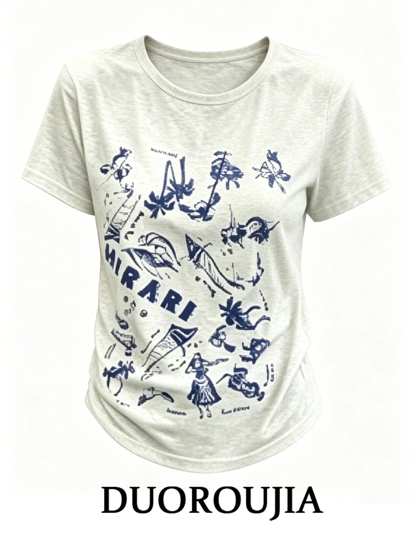 DUOR plus Size Women's T-Shirt round Neck Short Sleeve Printed Slimming Top Shoulder Width Women's Fashion Summer Casual Wear
DUOR plus Size Women's T-Shirt round Neck Short Sleeve Printed Slimming Top Shoulder Width Women's Fashion Summer Casual Wear