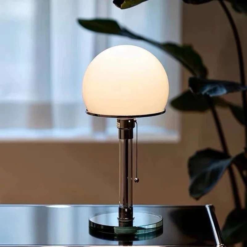 Bauhaus Simple Pull-wire Switch Glass Decorative Reading Light for Bedroom Bedside Study
Bauhaus Simple Pull-wire Switch Glass Decorative Reading Light for Bedroom Bedside Study