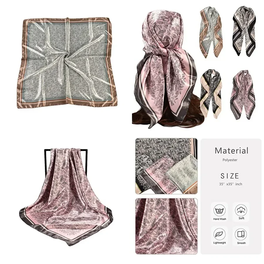 4Pcs Silk Head Scarves for Women Satin Hair Scarf 35Large Square Bandana Silk Like Neck Scarf Shawl
4Pcs Silk Head Scarves for Women Satin Hair Scarf 35Large Square Bandana Silk Like Neck Scarf Shawl