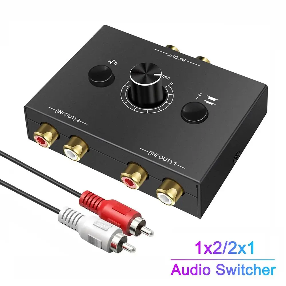 1 In 2 Out Stereo Audio Switcher 3.5mm Jack Splitter Audio Splitter Analog Digital Audio Decoder Amplifier Home
1 In 2 Out Stereo Audio Switcher 3.5mm Jack Splitter Audio Splitter Analog Digital Audio Decoder Amplifier Home