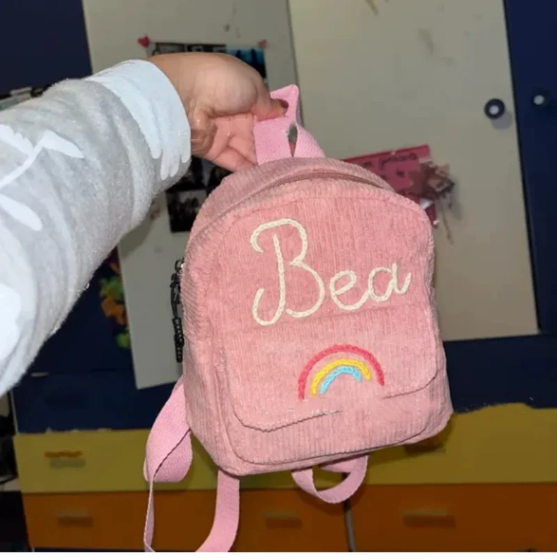 Бархатный рюкзак в полоску по индивидуальному заказу, вельветовый рюкзак, новая женская сумка, корейская версия, простой повседневный маленький рюкзак для девочек
Бархатный рюкзак в полоску по индивидуальному заказу, вельветовый рюкзак, новая женская сумка, корейская версия, простой повседневный маленький рюкзак для девочек