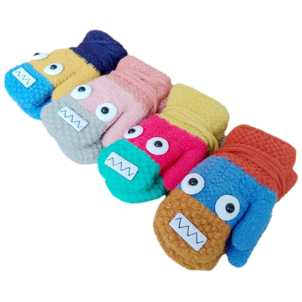 4Pairs Cartoon Winter Warm Gloves Kids Full Finger Mittens Soft Coral Fleece Lining Neck Hanging Outdoor Indoor Anti Scratch
4Pairs Cartoon Winter Warm Gloves Kids Full Finger Mittens Soft Coral Fleece Lining Neck Hanging Outdoor Indoor Anti Scratch