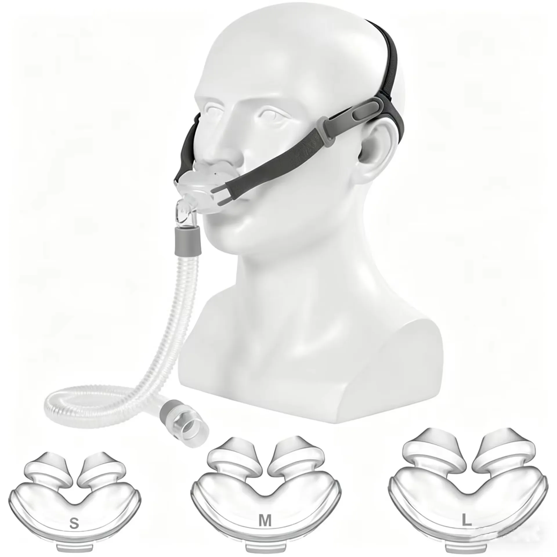 Универсальный комплект для замены носовых подушечек для CPAP-аппаратов, включает адаптеры для носовых подушечек S/M/L, головной убор, раму и трубки, совместимые с CPAP-аппаратами.
Универсальный комплект для замены носовых подушечек для CPAP-аппаратов, включает адаптеры для носовых подушечек S/M/L, головной убор, раму и трубки, совместимые с CPAP-аппаратами.