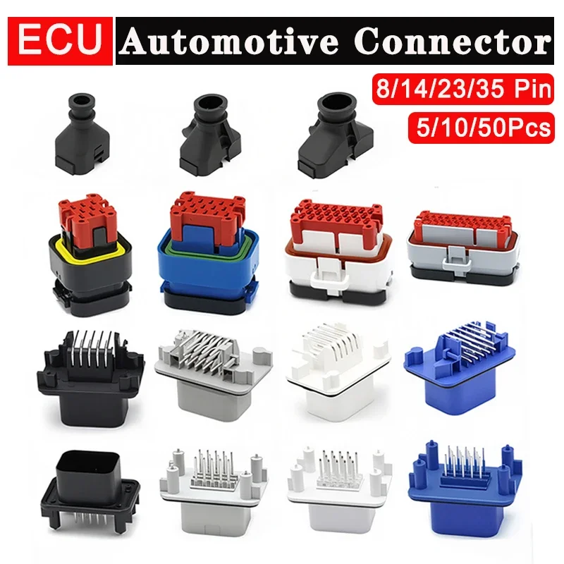5/10/50Pcs ECU Controller Plug 8 14 23 35 Pin Automobile Male&Female Bent Pin Connector 770680-1 776273-1 776164-1 Waterproof
5/10/50Pcs ECU Controller Plug 8 14 23 35 Pin Automobile Male&Female Bent Pin Connector 770680-1 776273-1 776164-1 Waterproof