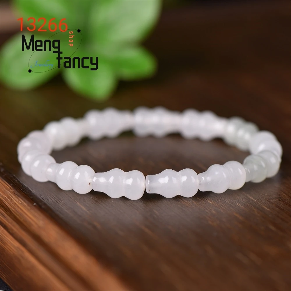 High-grade Popular Boutique Natural Tianshan Cui Calabash Jade Bracelet Best Selling Sexy Young Girls Exquisite Fashion Jewelry
High-grade Popular Boutique Natural Tianshan Cui Calabash Jade Bracelet Best Selling Sexy Young Girls Exquisite Fashion Jewelry
