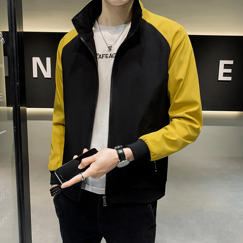 2023 Men's Spring New Handsome Jacket Youth Color Matching Casual Stand-up Collar Jacket
2023 Men's Spring New Handsome Jacket Youth Color Matching Casual Stand-up Collar Jacket