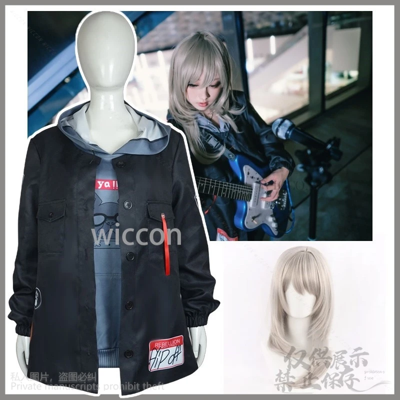 Anime GIRLS BAND CRY Cosplay Momoka Kawaragi Costume Wig Black Coat Uniform Adult Woman Halloween Christmas Suit Customized
Anime GIRLS BAND CRY Cosplay Momoka Kawaragi Costume Wig Black Coat Uniform Adult Woman Halloween Christmas Suit Customized