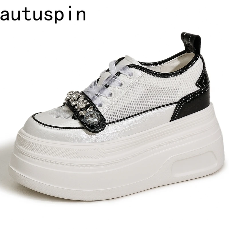 AUTUSPIN 9cm Flats Platform Women Shoes Thick Soled Skateboard Sneakers Casual Breathablel Outdoor Street Footwear Woman Tide
AUTUSPIN 9cm Flats Platform Women Shoes Thick Soled Skateboard Sneakers Casual Breathablel Outdoor Street Footwear Woman Tide