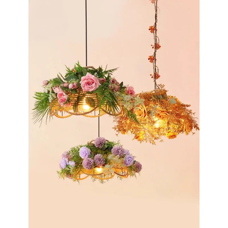 Floral chandelier Restaurant light Booth bar Balcony Western restaurant Bakery Flower shop Decorative plant chandelier
Floral chandelier Restaurant light Booth bar Balcony Western restaurant Bakery Flower shop Decorative plant chandelier