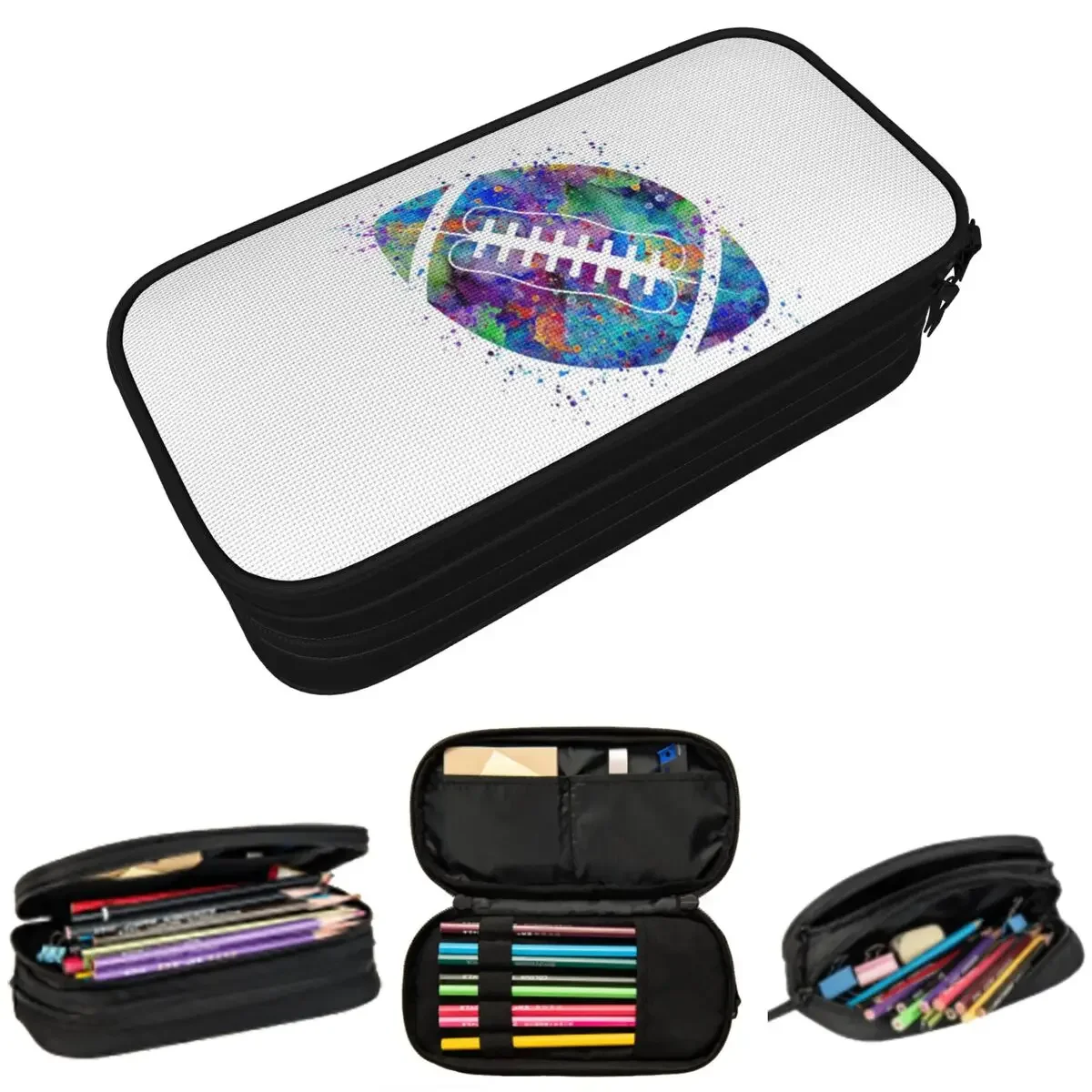American Football Ball Pencil Cases Large Storage Pen Bags Pen Box Pencil Pouch For Boys Girls Students Stationery School Office
American Football Ball Pencil Cases Large Storage Pen Bags Pen Box Pencil Pouch For Boys Girls Students Stationery School Office