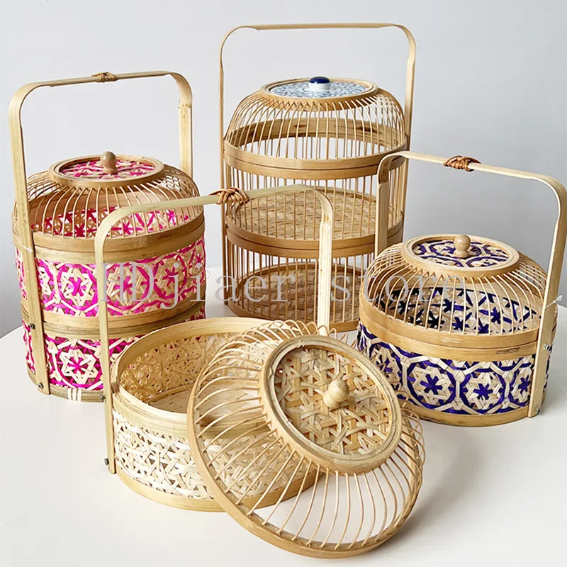 Wholesale Handmade Bamboo Basket Bamboo Basket Hotel Household Tea Round Multi-layer Food Box Storage Box Gift Packaging Box
Wholesale Handmade Bamboo Basket Bamboo Basket Hotel Household Tea Round Multi-layer Food Box Storage Box Gift Packaging Box