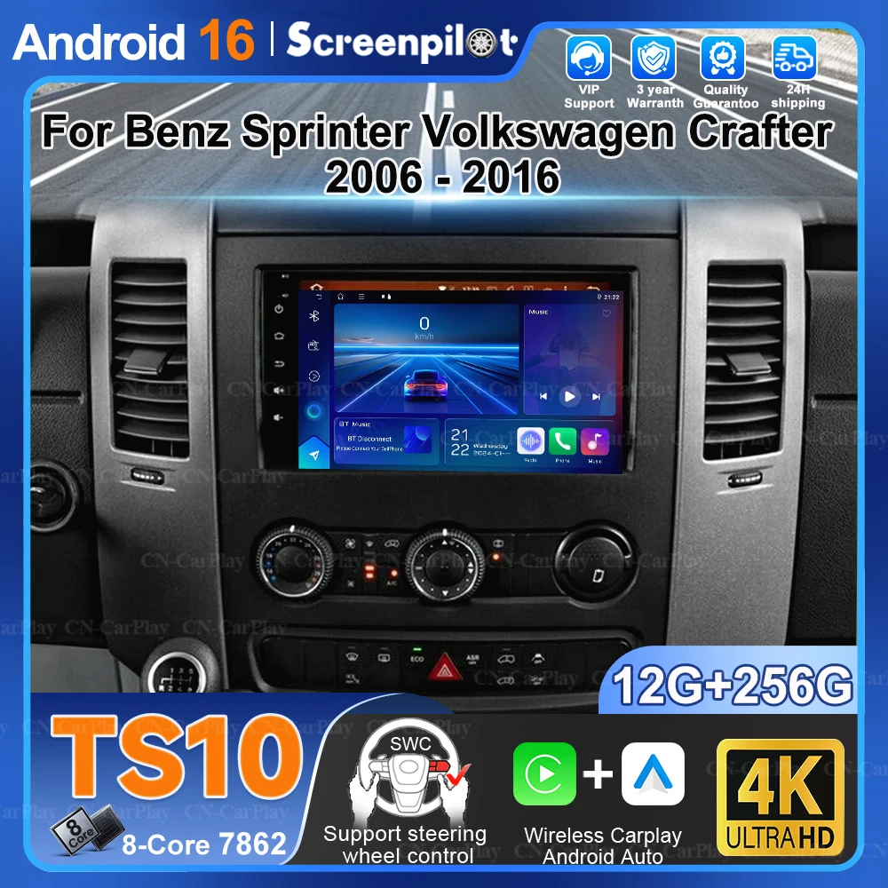 9"10" Android 16 For Benz Sprinter Volkswagen Crafter 2006 - 2016 Qled Car Radio Multimedia Video Player Gps Stereo Carplay 5g
9"10" Android 16 For Benz Sprinter Volkswagen Crafter 2006 - 2016 Qled Car Radio Multimedia Video Player Gps Stereo Carplay 5g