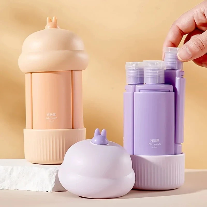 Portable 4-in-1 Travel Wash Dispenser Refillable Bottle Set Squeezed Empty Soft Sub-bottling Shower Gel Shampoo Container
Portable 4-in-1 Travel Wash Dispenser Refillable Bottle Set Squeezed Empty Soft Sub-bottling Shower Gel Shampoo Container
