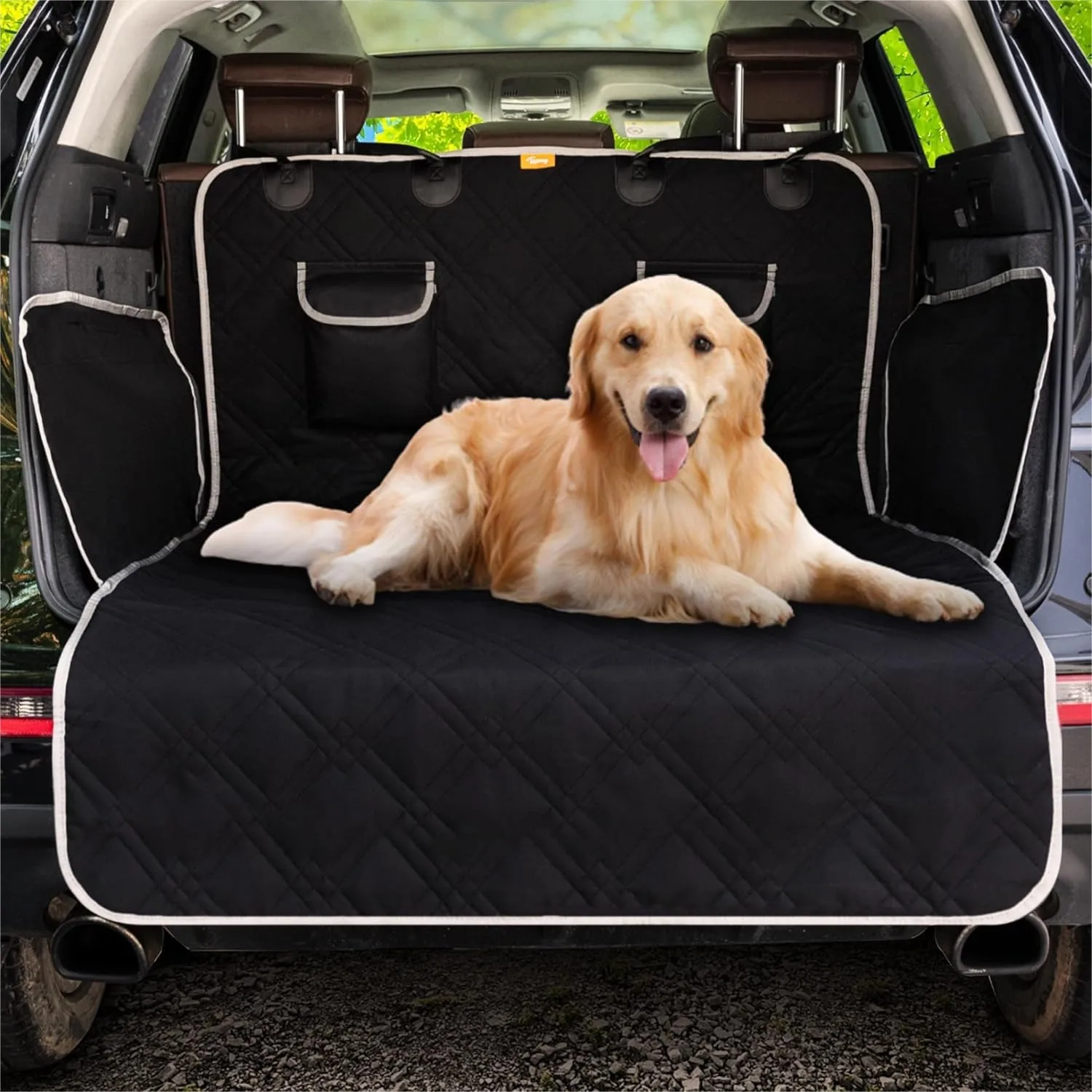 Dog Car Seat Cover for SUV, Sedan & Van, Waterproof & Tear-Resistant Back Seat Pet Cover with Side Walls, Non-Slip Backing &
Dog Car Seat Cover for SUV, Sedan & Van, Waterproof & Tear-Resistant Back Seat Pet Cover with Side Walls, Non-Slip Backing &