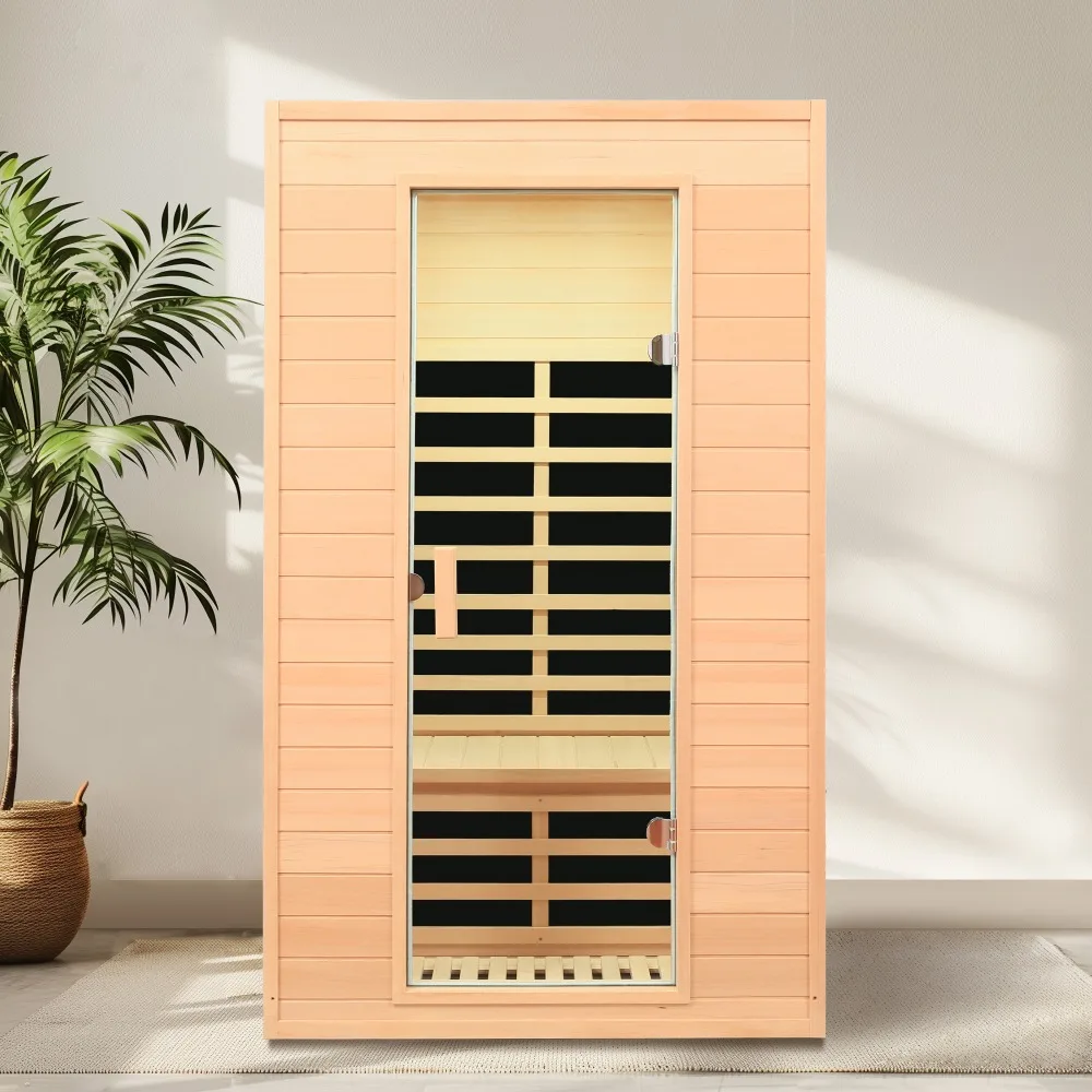 2 Person Infrared Sauna,Low EMF Infrared Saunas for Home,Canadian Hemlock Wooden with Bluetooth Speakers, LED Reading Lamps
2 Person Infrared Sauna,Low EMF Infrared Saunas for Home,Canadian Hemlock Wooden with Bluetooth Speakers, LED Reading Lamps