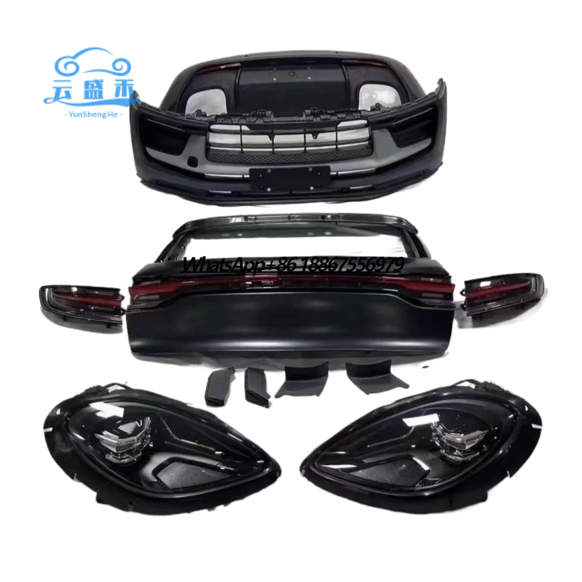 Body Kit Front and Rear Bumper Assembly Headlights and Taillights Suitable for Porsche 23 Maca
Body Kit Front and Rear Bumper Assembly Headlights and Taillights Suitable for Porsche 23 Maca