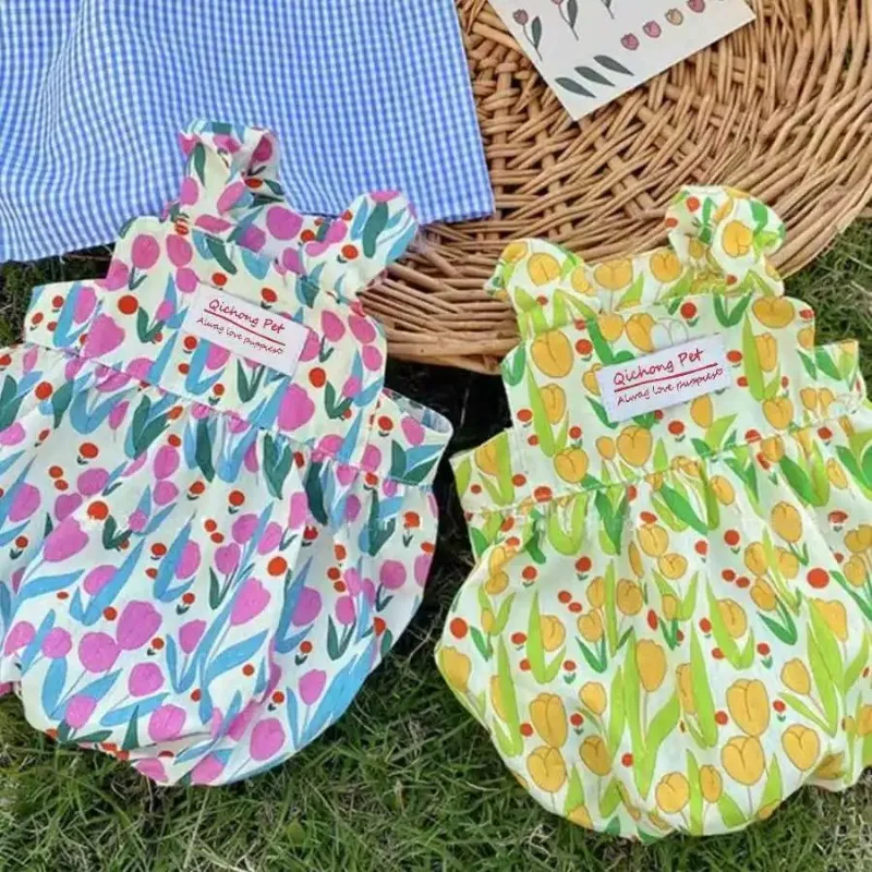 Cute Pet Pumpkin Skirt Flower Princess Strap Vest Teddy Yorkshire Schnauzer Small Dog Cat Clothes Summer Thin Dog Bud Skirt
Cute Pet Pumpkin Skirt Flower Princess Strap Vest Teddy Yorkshire Schnauzer Small Dog Cat Clothes Summer Thin Dog Bud Skirt