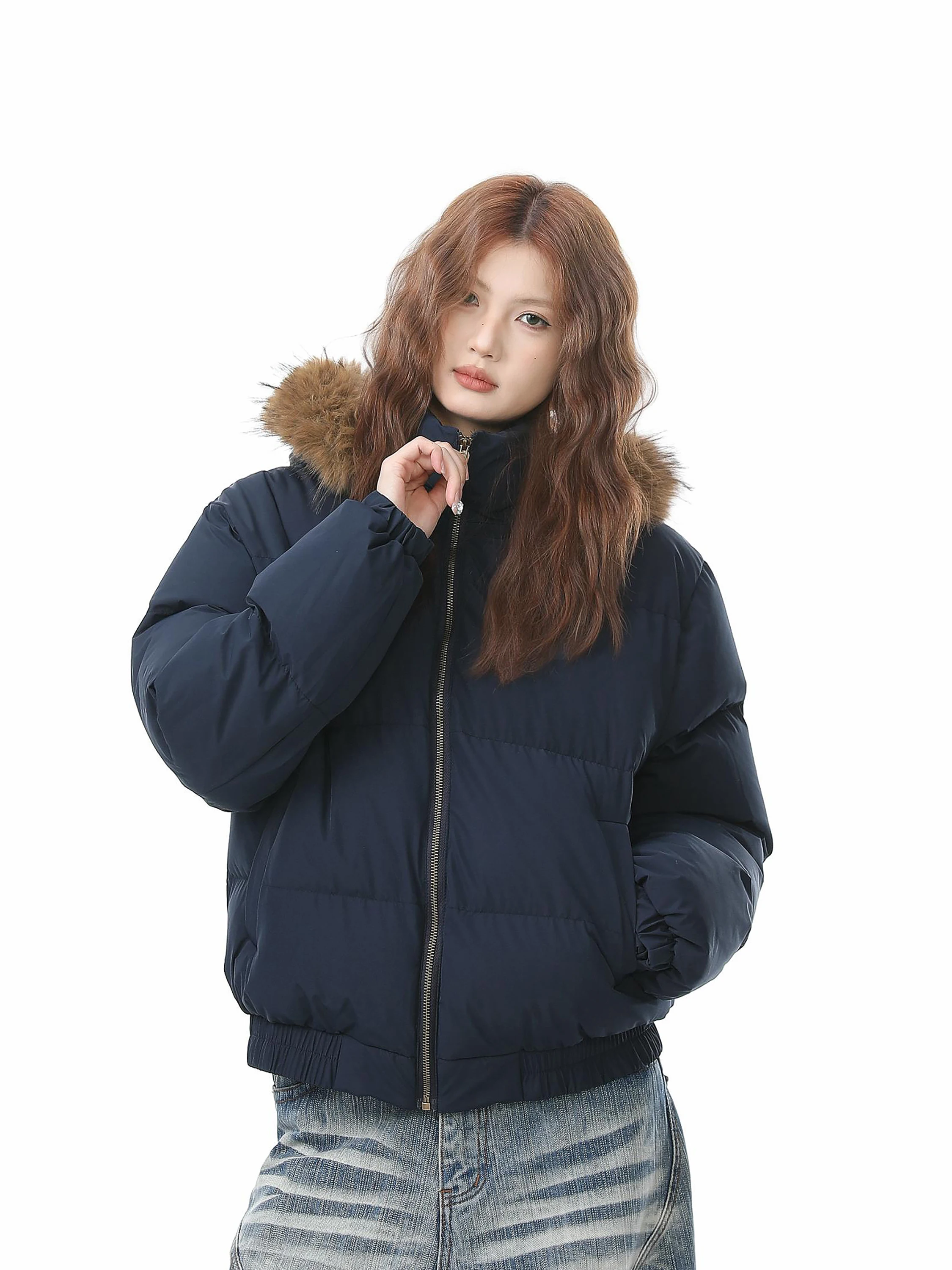OEOT Winter Thiened ort Cotton Jaet Hooded Fur Collar ex High Quali Bread Coat Warm Casual Outerwear for Teens
OEOT Winter Thiened ort Cotton Jaet Hooded Fur Collar ex High Quali Bread Coat Warm Casual Outerwear for Teens