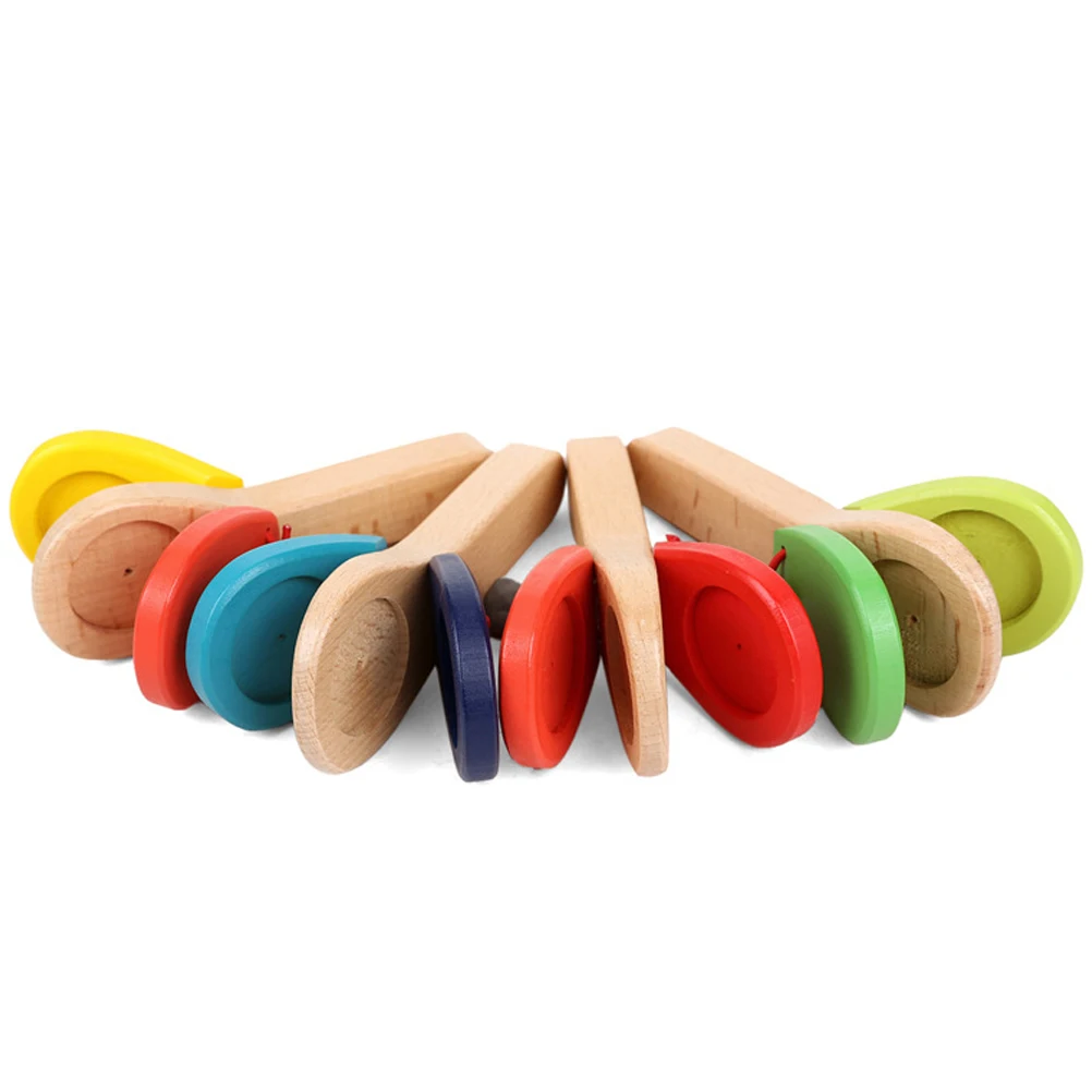 Wooden Castanet Clapper For Kids Educational Musical Percussion Baby Early Learning Hand-Eye Coordination Children
Wooden Castanet Clapper For Kids Educational Musical Percussion Baby Early Learning Hand-Eye Coordination Children
