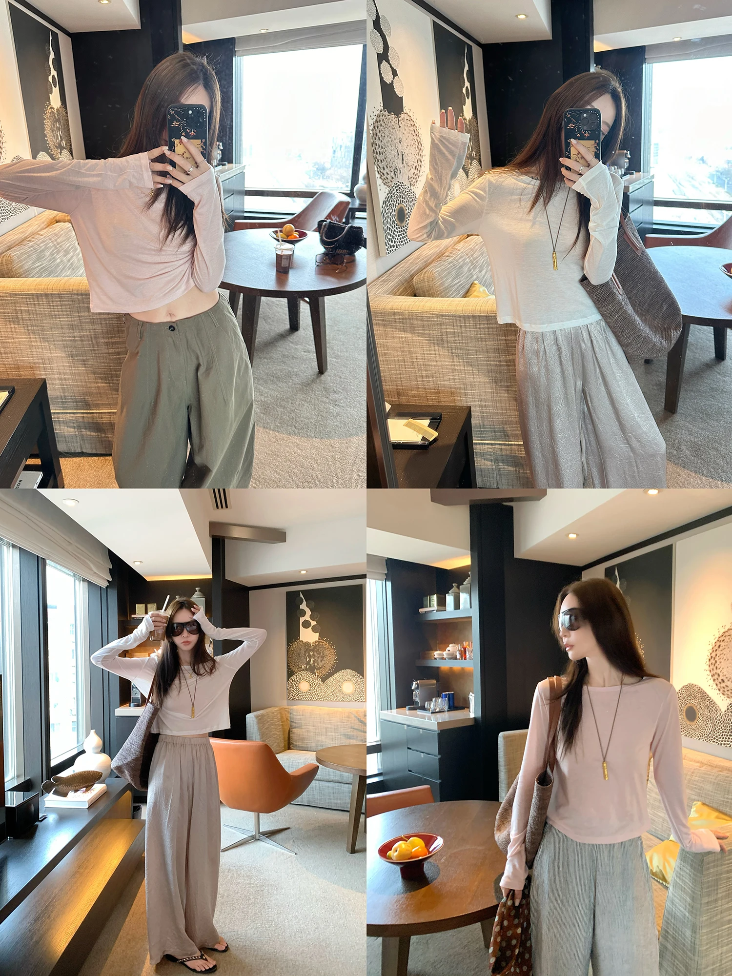 Soft Comfortable Silk Wool Long Sleeve Large Collar T-Shirt Sun Protection Clothing Transparent Sensation Korean Style Women'...
Soft Comfortable Silk Wool Long Sleeve Large Collar T-Shirt Sun Protection Clothing Transparent Sensation Korean Style Women'...