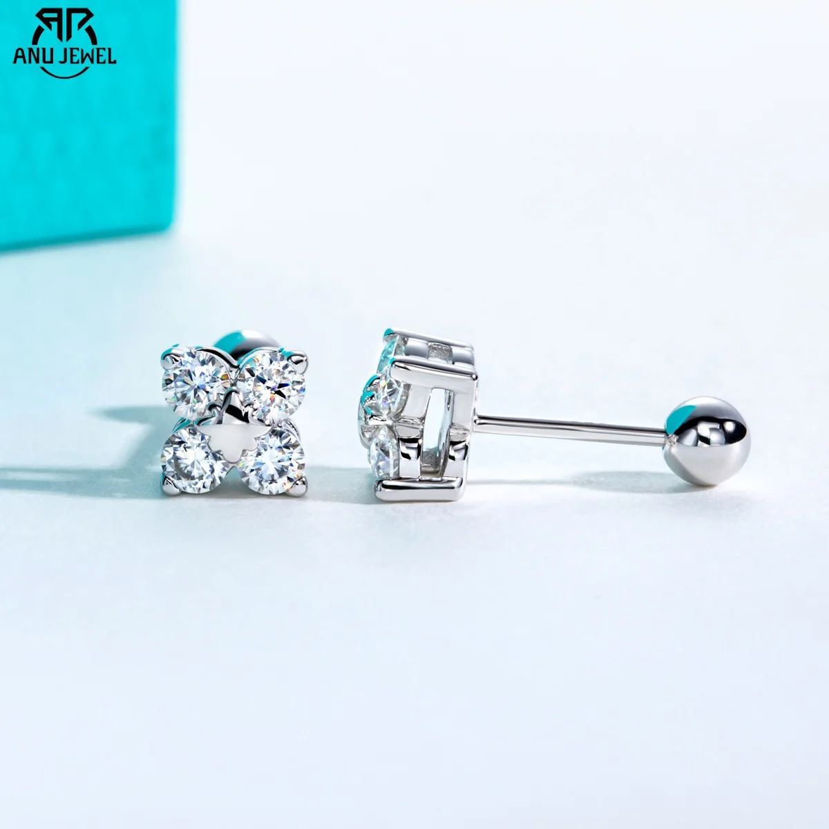 AnuJewel 0.8cttw D Color Moissanite Diamond 925 Sterling Silver With Cer Classic Cross Stud Earrings for Woman Jewelry Wholesale
AnuJewel 0.8cttw D Color Moissanite Diamond 925 Sterling Silver With Cer Classic Cross Stud Earrings for Woman Jewelry Wholesale