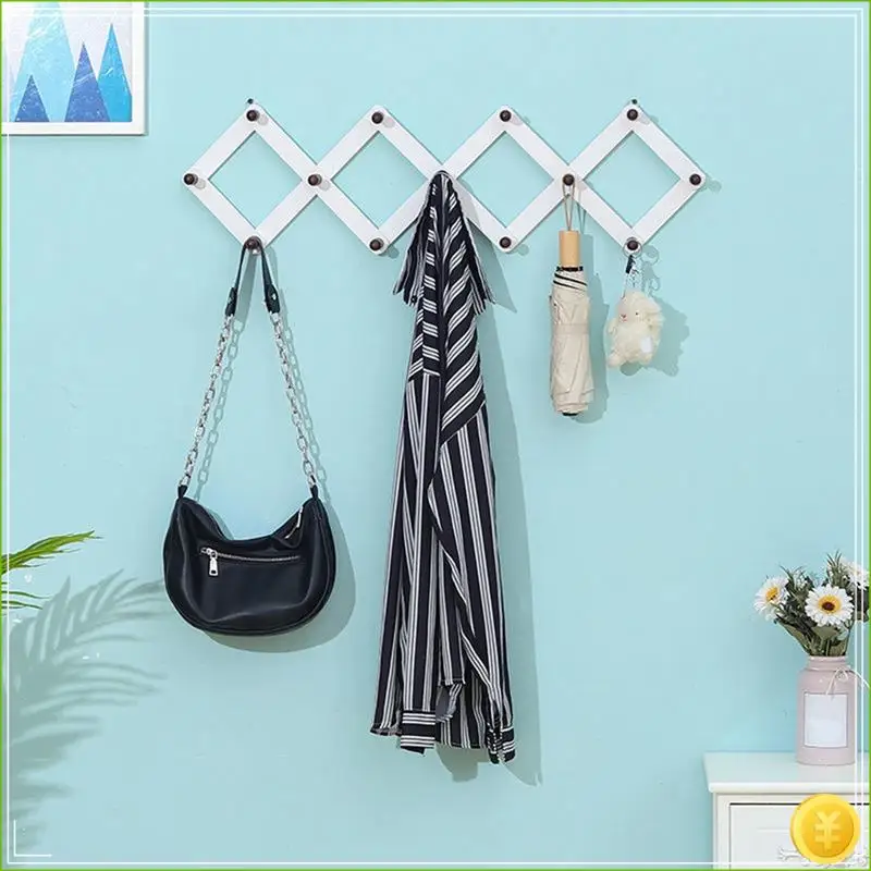 Coat Rack Wall Mount Accordion Wall Hanger - Durable Pine Wood Coat Rack Wall Mounted Expandable With Metal Hooks Easy Install
Coat Rack Wall Mount Accordion Wall Hanger - Durable Pine Wood Coat Rack Wall Mounted Expandable With Metal Hooks Easy Install