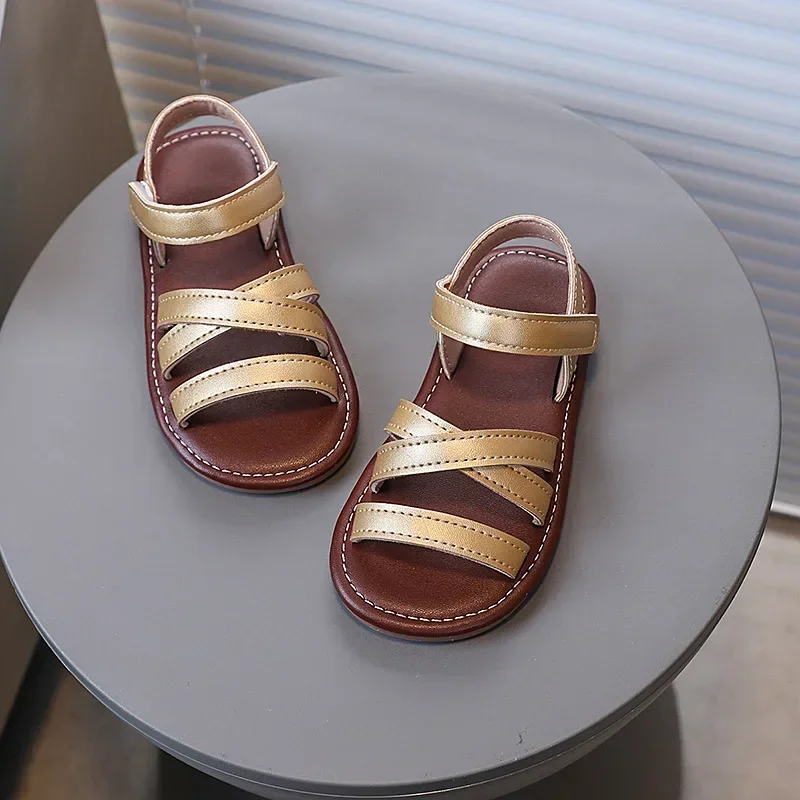 Girls Princess Shoes Retro Open Toes Kids Beach Shoes Non-slip Soft Sole 2025 Summer New Girls Sandals Versatile Princess Style
Girls Princess Shoes Retro Open Toes Kids Beach Shoes Non-slip Soft Sole 2025 Summer New Girls Sandals Versatile Princess Style