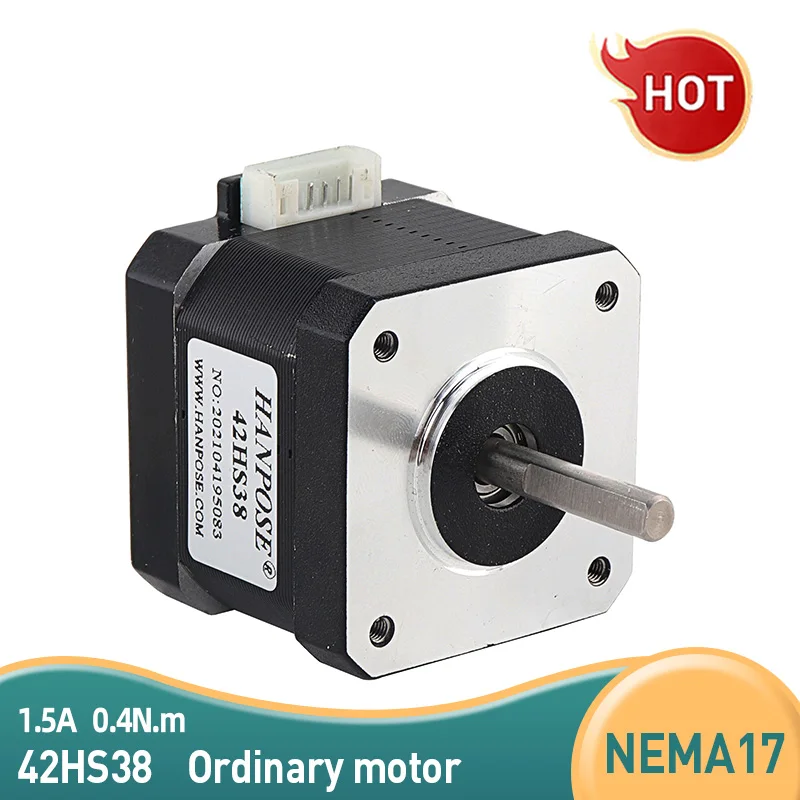 1PCS 42HS38 38mm 42motor Nema17 42HS38 42N.cm (59.5oz.in) 4 lead stepper motor for 3D Printer Printing XYZ Nema 17 Stepper Motor
1PCS 42HS38 38mm 42motor Nema17 42HS38 42N.cm (59.5oz.in) 4 lead stepper motor for 3D Printer Printing XYZ Nema 17 Stepper Motor