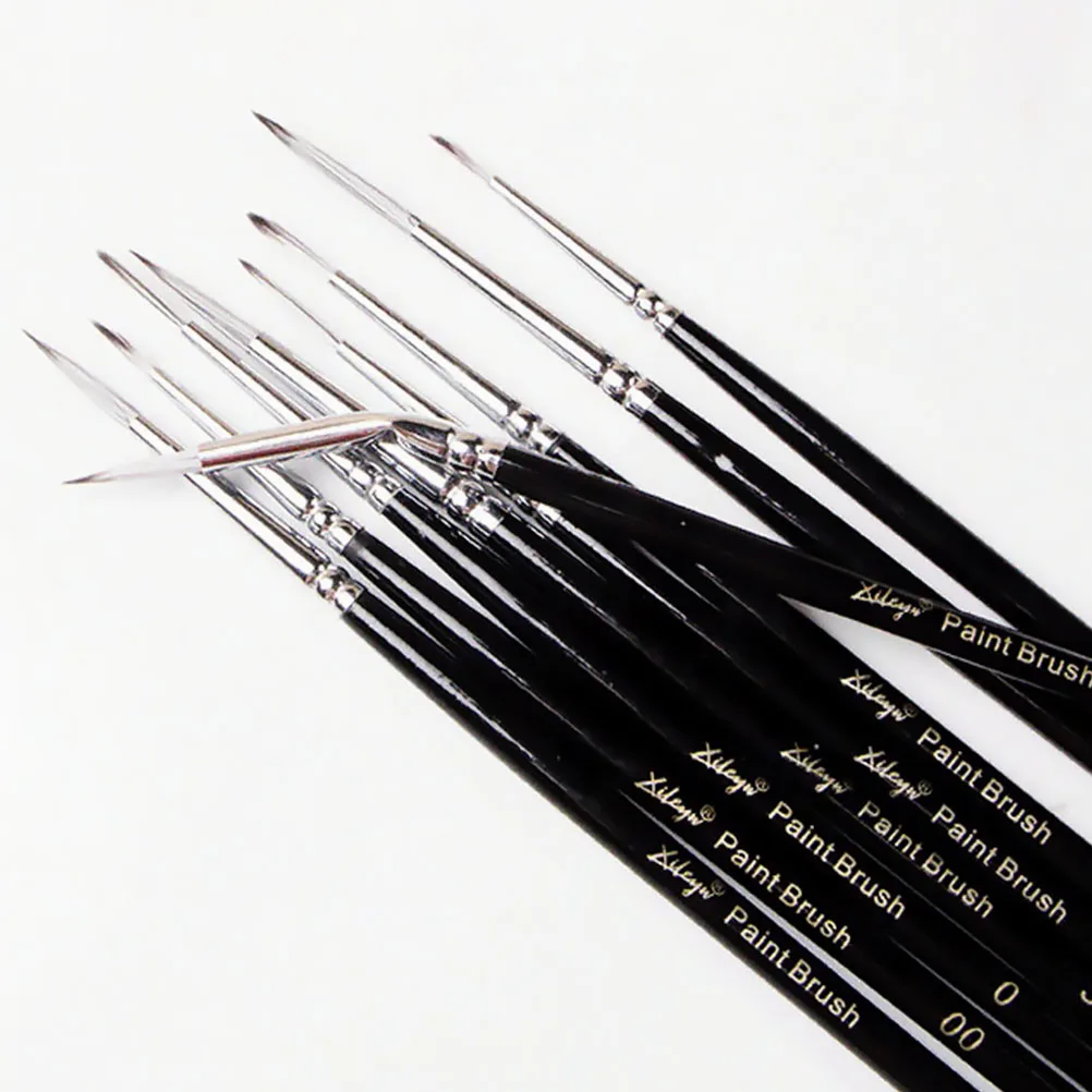 9pcs Professional Nylon Detailing Paint Brush Set For Watercolor Oil Acrylic Fine Liner Pens Miniature Painting Tools 
9pcs Professional Nylon Detailing Paint Brush Set For Watercolor Oil Acrylic Fine Liner Pens Miniature Painting Tools