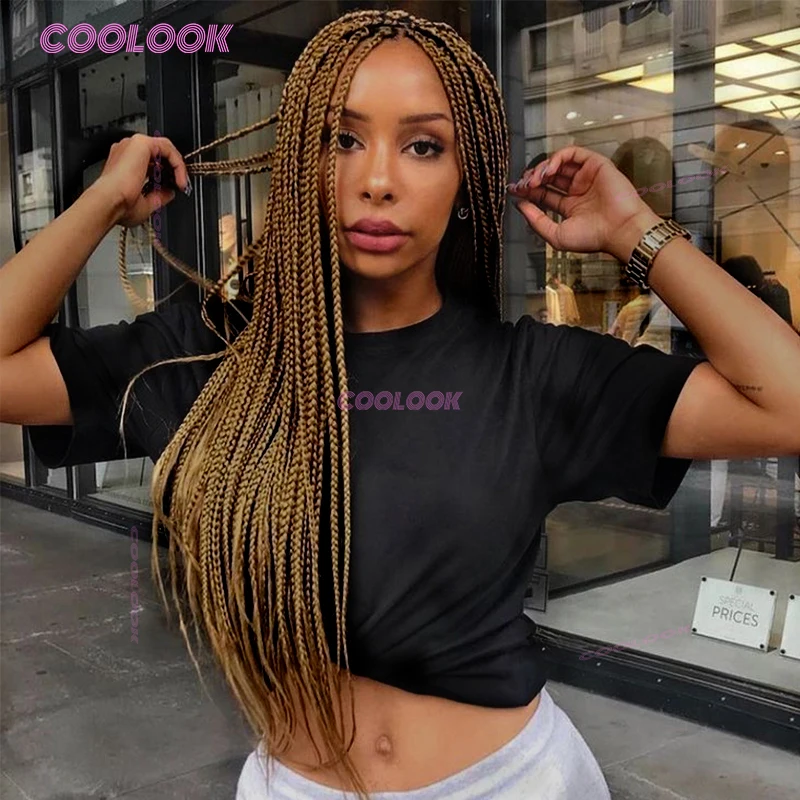 1B27 Braided Wigs For Black Women Synthetic Cornrow Braids Lace Wig Box Braids Hair Wig Braiding Hair Braided Wigs For Women
1B27 Braided Wigs For Black Women Synthetic Cornrow Braids Lace Wig Box Braids Hair Wig Braiding Hair Braided Wigs For Women