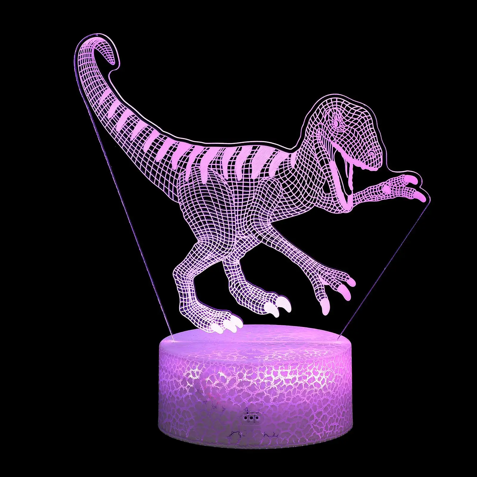 3D Night Light Dinosaur Acrylic ABS Material Automatic Color Changing Fixed Mode Bedroom Kids Room Desktop Lamp
3D Night Light Dinosaur Acrylic ABS Material Automatic Color Changing Fixed Mode Bedroom Kids Room Desktop Lamp