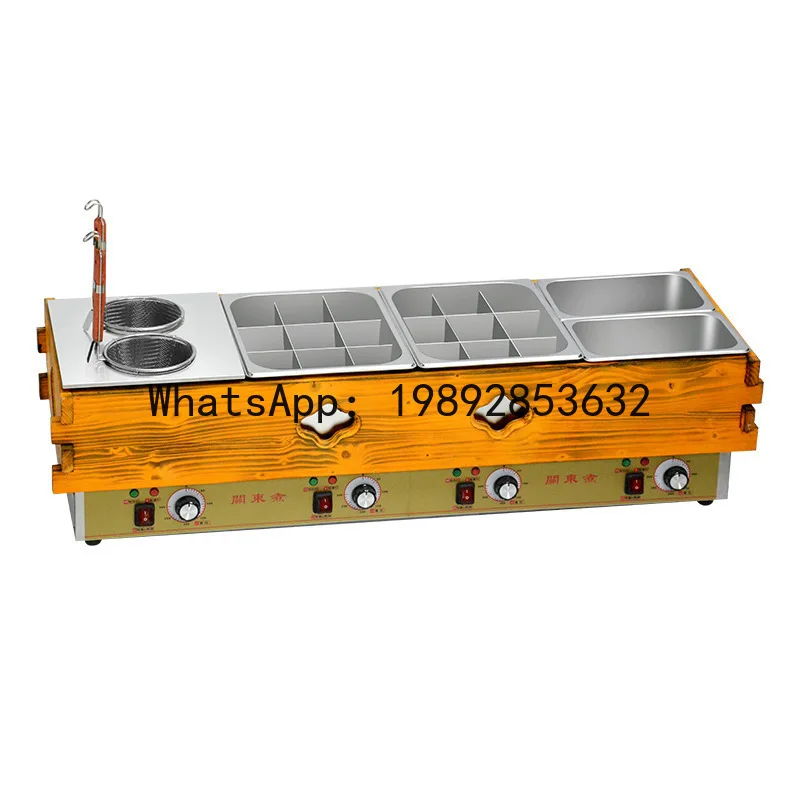 ZF wooden frame Oden cooking machine, commercial skewer hotpot equipment, chain spicy hotpot noodle cooking stove, grid pot
ZF wooden frame Oden cooking machine, commercial skewer hotpot equipment, chain spicy hotpot noodle cooking stove, grid pot