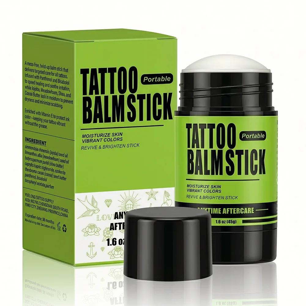 Portable Tattoo Balm Stick 45g Aftercare Ointment Moisturizer Healing Balm for Brighten Tattoo Color Revive Skin Care
Portable Tattoo Balm Stick 45g Aftercare Ointment Moisturizer Healing Balm for Brighten Tattoo Color Revive Skin Care