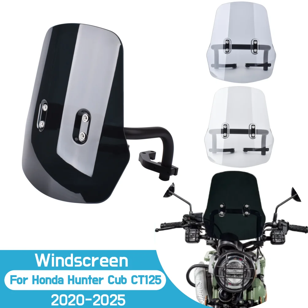 For Honda Hunter Cub CT 125 Trail125 2020-2025 CT125 Windshield Windscreen Wind Deflector Shield Screen Motorcycle Accessories
For Honda Hunter Cub CT 125 Trail125 2020-2025 CT125 Windshield Windscreen Wind Deflector Shield Screen Motorcycle Accessories