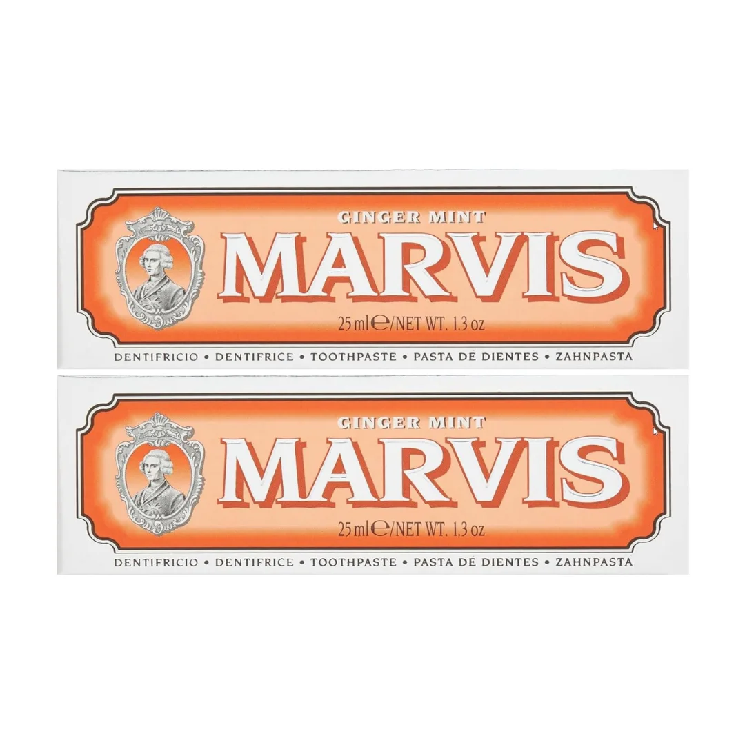 Зубная паста Marvis Ginger Mint, 25 мл (1.3 унции) - упаковка из 2 штук
Зубная паста Marvis Ginger Mint, 25 мл (1.3 унции) - упаковка из 2 штук