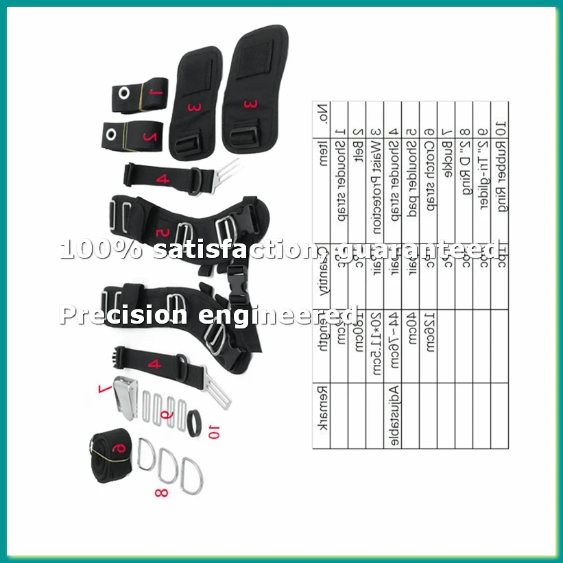 Scuba Diving Harness System Back Plate Diving Bracket for Snorkeling Adjustable Shoulder Straps Quick Release Buckles-FABY
Scuba Diving Harness System Back Plate Diving Bracket for Snorkeling Adjustable Shoulder Straps Quick Release Buckles-FABY