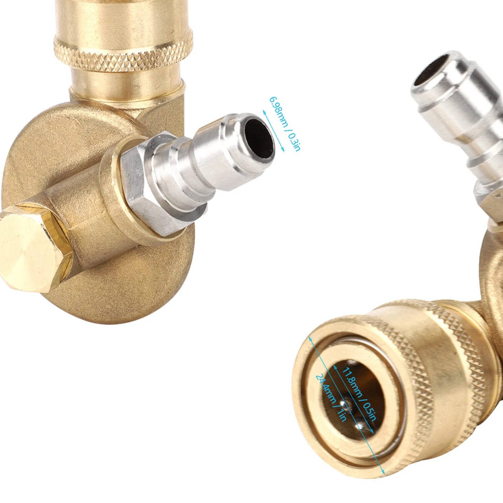 4500 PSI Washer Nozzle Tip, High Pressure Washer Spray Nozzle 7-Level 240° Adjustable Nozzle Tip 1/4 Inch Quick Plug
4500 PSI Washer Nozzle Tip, High Pressure Washer Spray Nozzle 7-Level 240° Adjustable Nozzle Tip 1/4 Inch Quick Plug