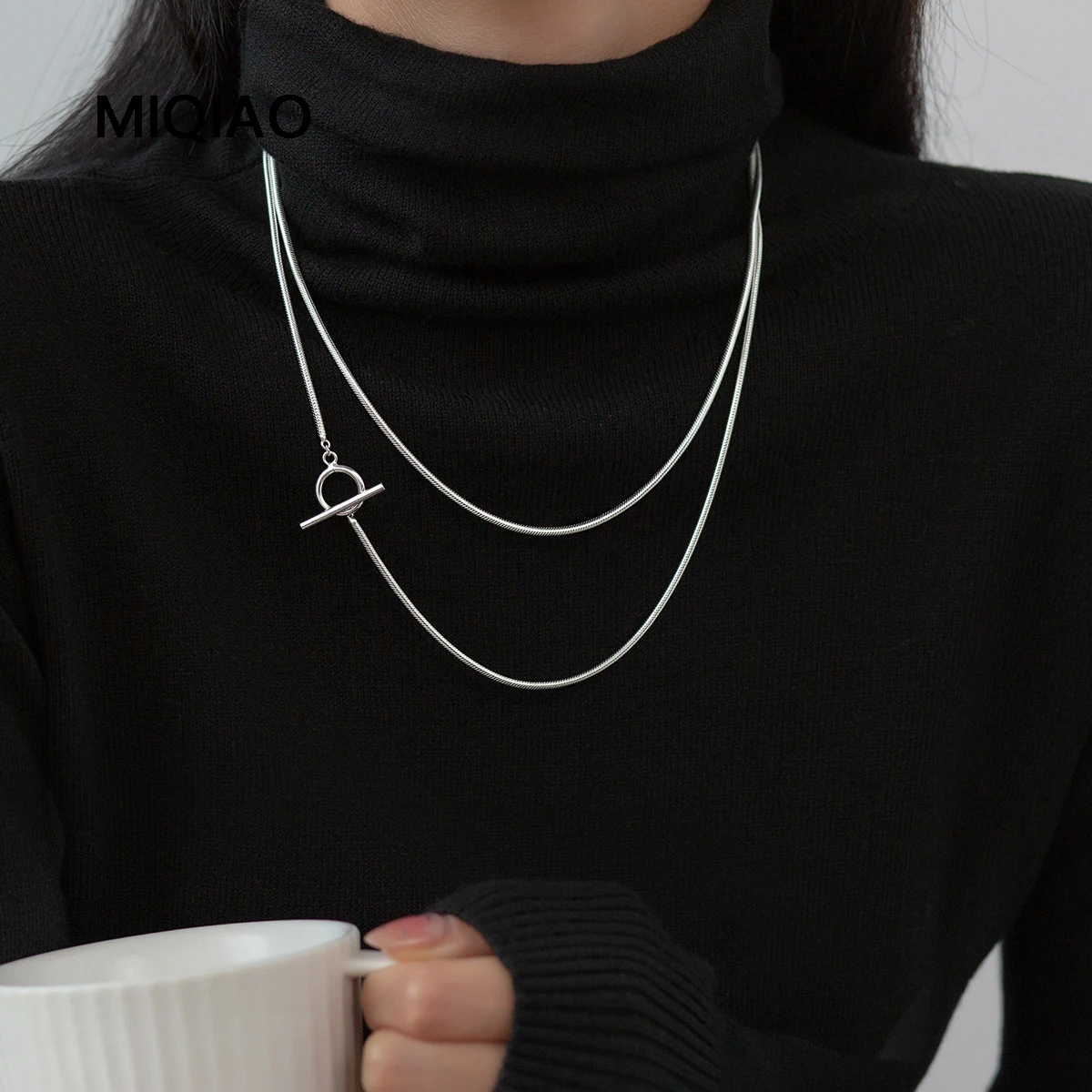 MIQIAO S925 Sterling Silver Snake Necklaces Jewelry For Women OT Button Double Layer 2022 New In Female Chains Female Necklace
MIQIAO S925 Sterling Silver Snake Necklaces Jewelry For Women OT Button Double Layer 2022 New In Female Chains Female Necklace