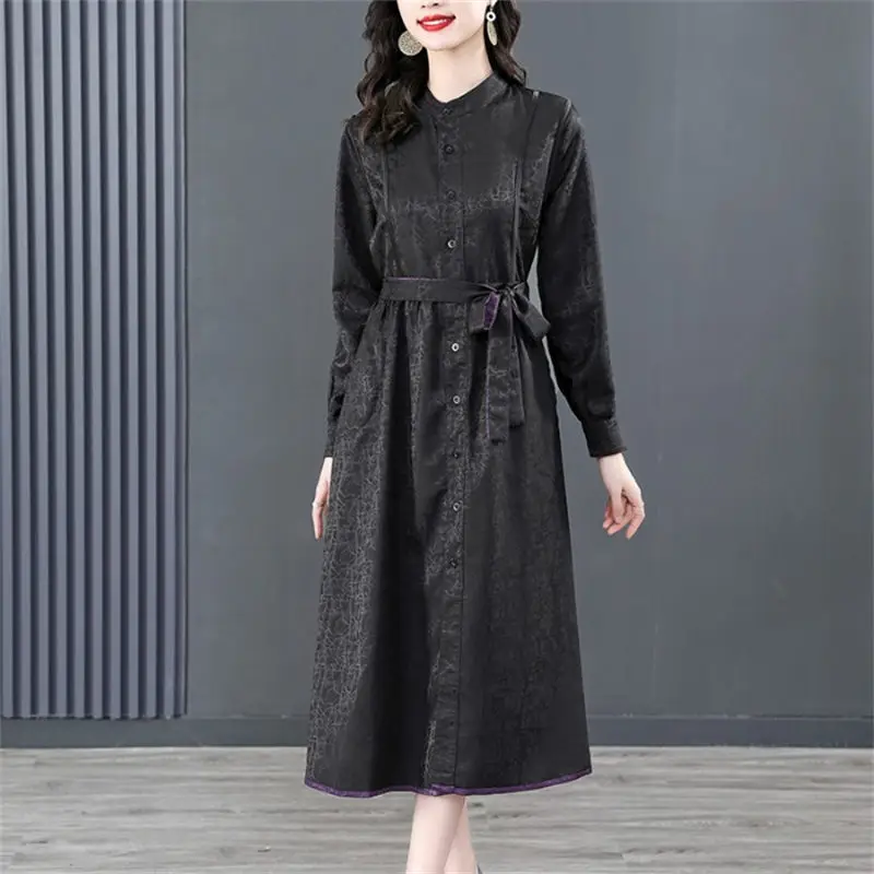 Versatile Cardigan Trench Solid Color Women's Dress High-End Spring Autumn Medium Length Elegant Windbreaker Jacket Robes T1766
Versatile Cardigan Trench Solid Color Women's Dress High-End Spring Autumn Medium Length Elegant Windbreaker Jacket Robes T1766