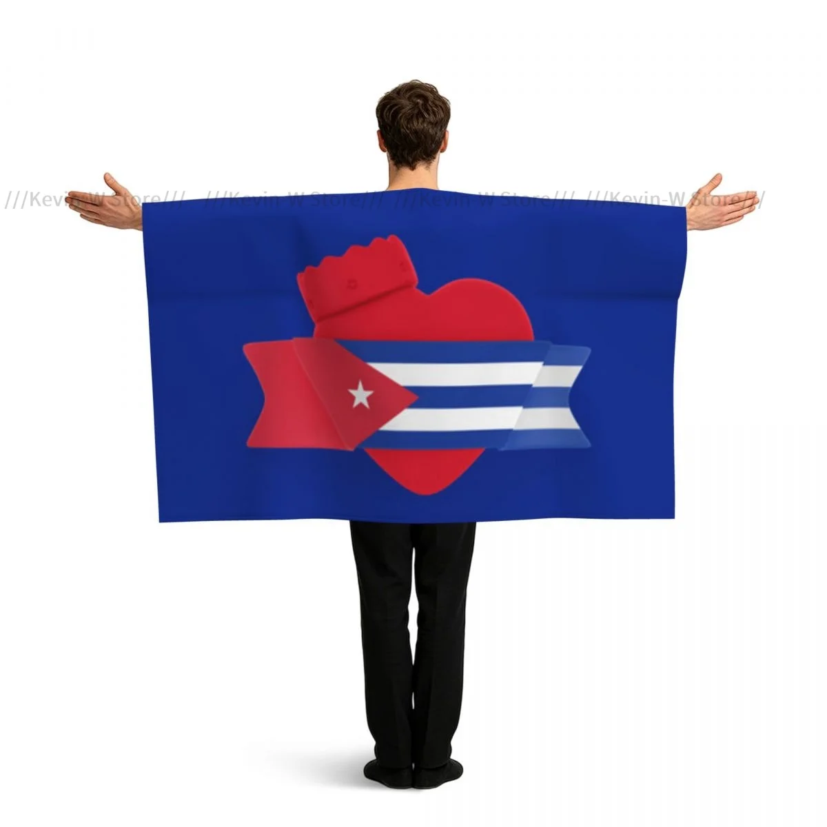 Sports Fan Flag Cape With Sleeve Cuba Flag Heart Wearable Flag Cloak Costume
Sports Fan Flag Cape With Sleeve Cuba Flag Heart Wearable Flag Cloak Costume