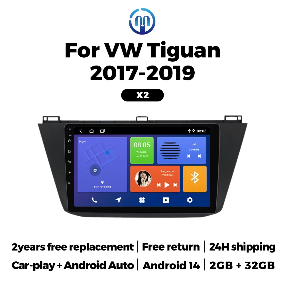 For VW Volkswagen Tiguan 2 2016 2017 2018 2019 2020 CarPlay Android Auto GPS Navigation Car Radio Touch Screen Stereo FM Audio
For VW Volkswagen Tiguan 2 2016 2017 2018 2019 2020 CarPlay Android Auto GPS Navigation Car Radio Touch Screen Stereo FM Audio