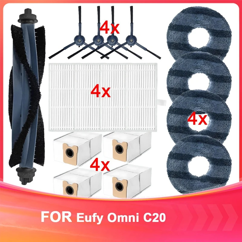 AC39-Compatible For Eufy Omni C20 Replacement Main Side Brush HEPA Filter Mop Pads Dust Bag Spare Parts Accessories
AC39-Compatible For Eufy Omni C20 Replacement Main Side Brush HEPA Filter Mop Pads Dust Bag Spare Parts Accessories