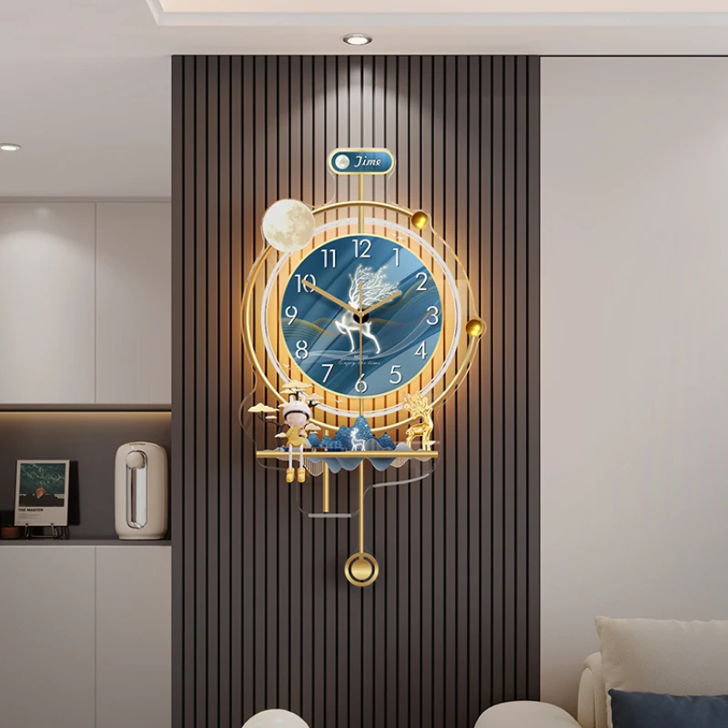 New Clock, Wall Clock, Living Room, Light Luxury, High end Household Atmosphere, Creative Clock, Wall Lamp, Wall Hanging
New Clock, Wall Clock, Living Room, Light Luxury, High end Household Atmosphere, Creative Clock, Wall Lamp, Wall Hanging