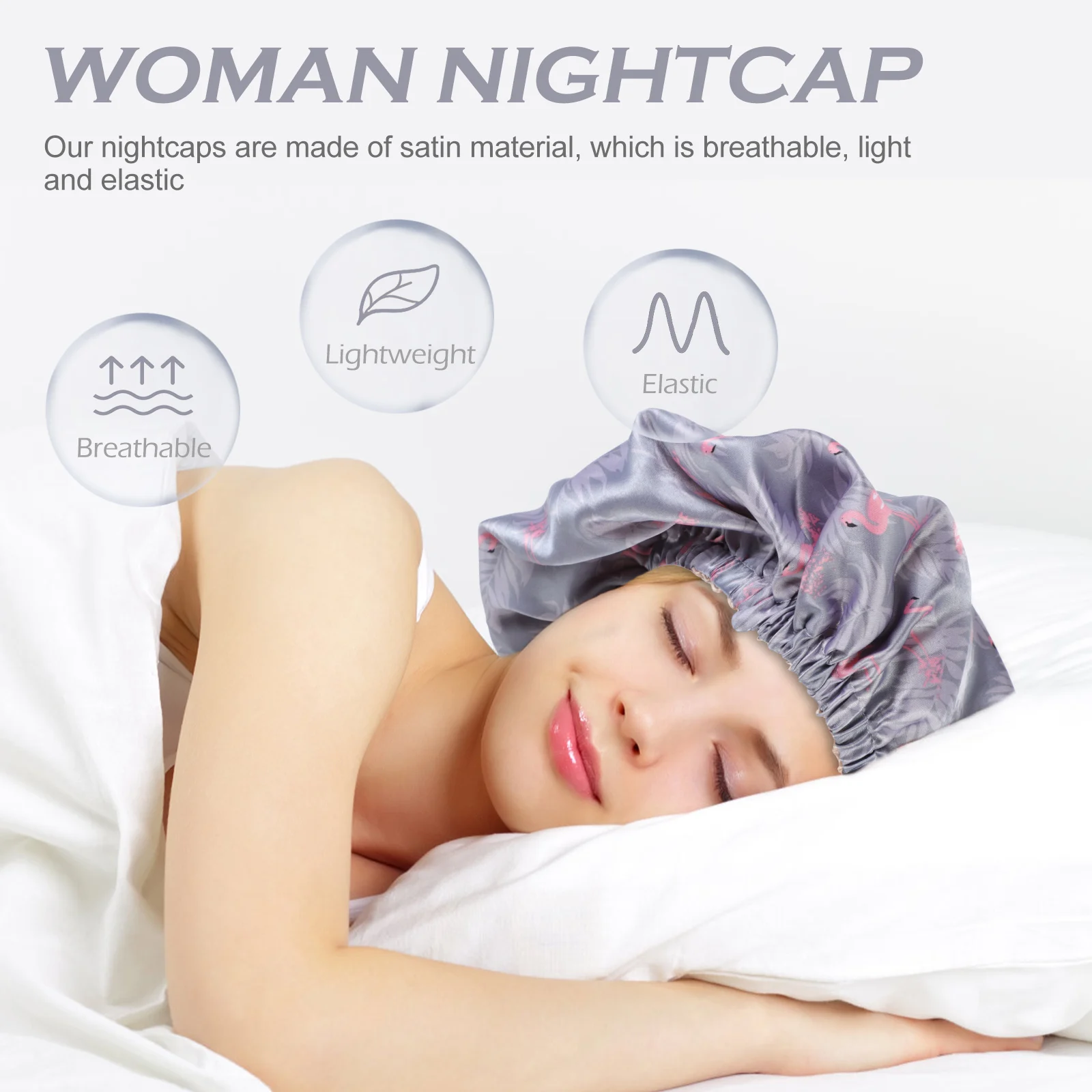 1pc Satin for Women Reusable Hair Care Bonnet Cap Large Soft Comfortable Headwear Gift Family Travel Home Use
1pc Satin for Women Reusable Hair Care Bonnet Cap Large Soft Comfortable Headwear Gift Family Travel Home Use