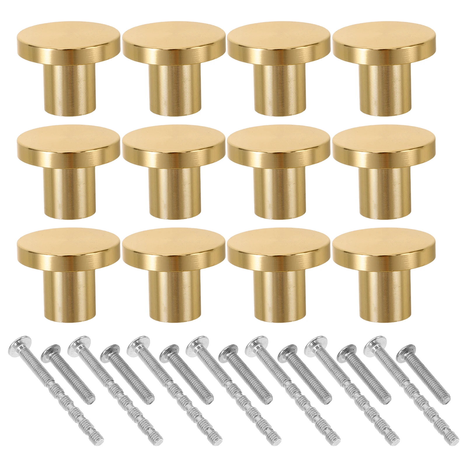 12pcs Cabinet Knobs Round Drawer Pulls Gold Finish Modern Design Easy Install For Kitchen Bathroom Wardrobe Closet Hardware 
12pcs Cabinet Knobs Round Drawer Pulls Gold Finish Modern Design Easy Install For Kitchen Bathroom Wardrobe Closet Hardware