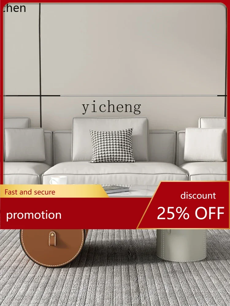 Кофейный столик YFY из высококачественной кожи с декоративной каменной столешницей, креативный дизайн
Кофейный столик YFY из высококачественной кожи с декоративной каменной столешницей, креативный дизайн