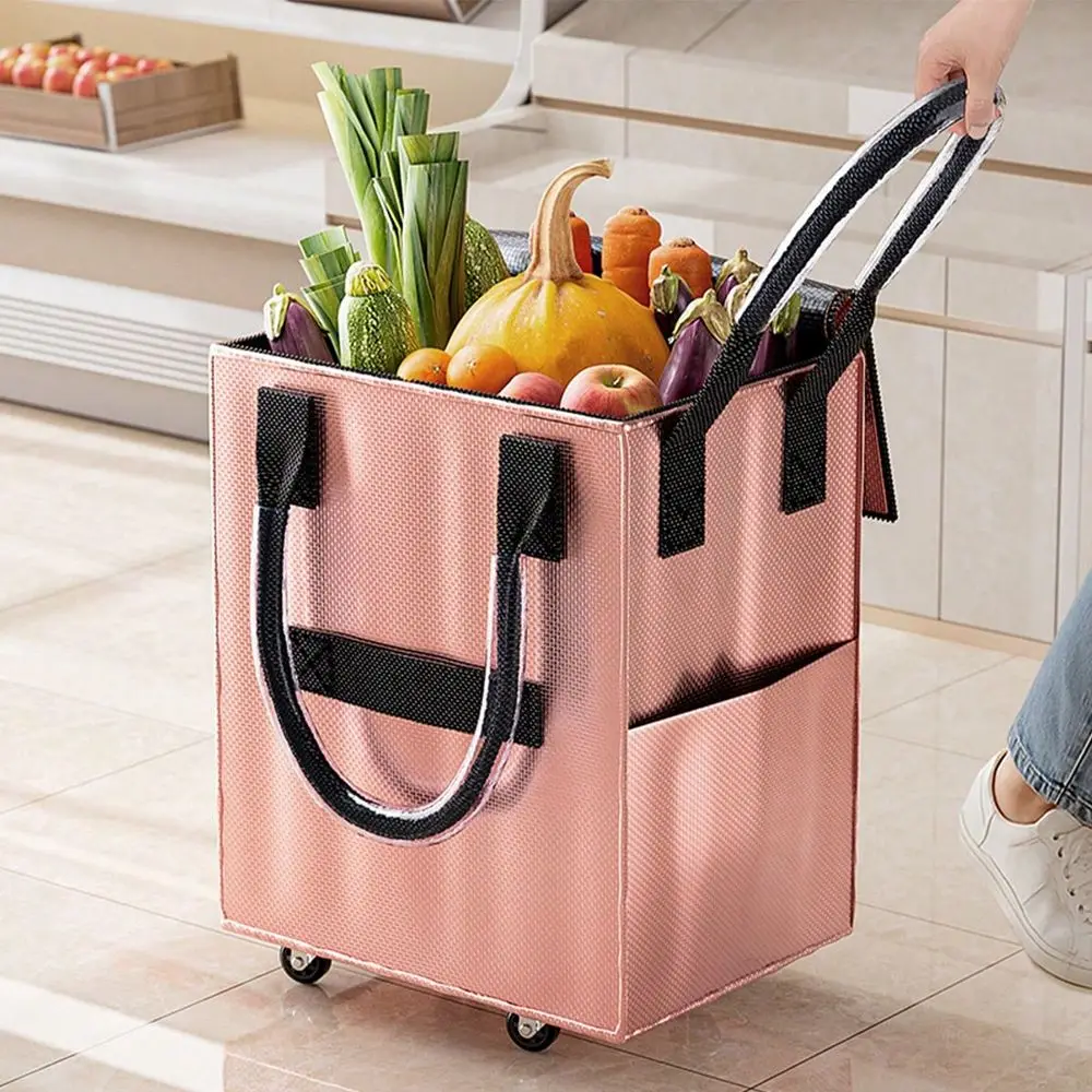 Grocery Shopping Tote Portable Large Capacity Wheel Bag For Market Travel, Duffle Bag For Travel With Wheels, Bag With Wheels,
Grocery Shopping Tote Portable Large Capacity Wheel Bag For Market Travel, Duffle Bag For Travel With Wheels, Bag With Wheels,