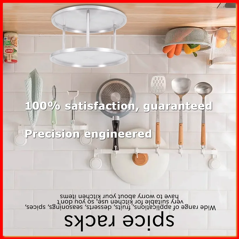 Spice Rack Stainless Steel Organizer Tray 360 Degree Turntable Rotating 2 Stand For Dining Table Kitchen Counters Cabinets-A13G
Spice Rack Stainless Steel Organizer Tray 360 Degree Turntable Rotating 2 Stand For Dining Table Kitchen Counters Cabinets-A13G
